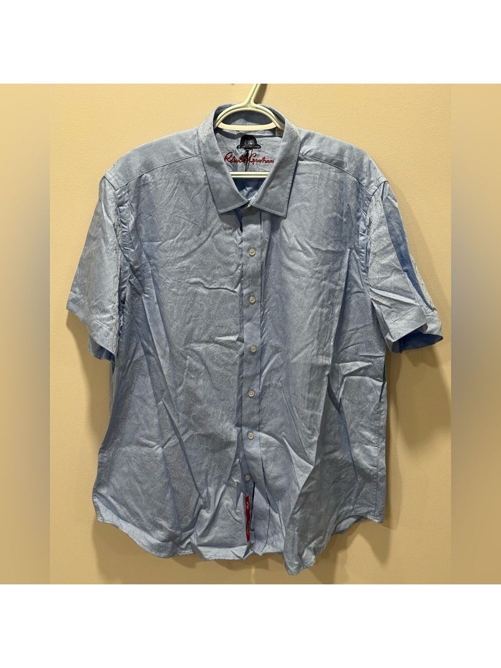 Robert Graham Men’s Short Sleeve Button Down Shirt Size XL